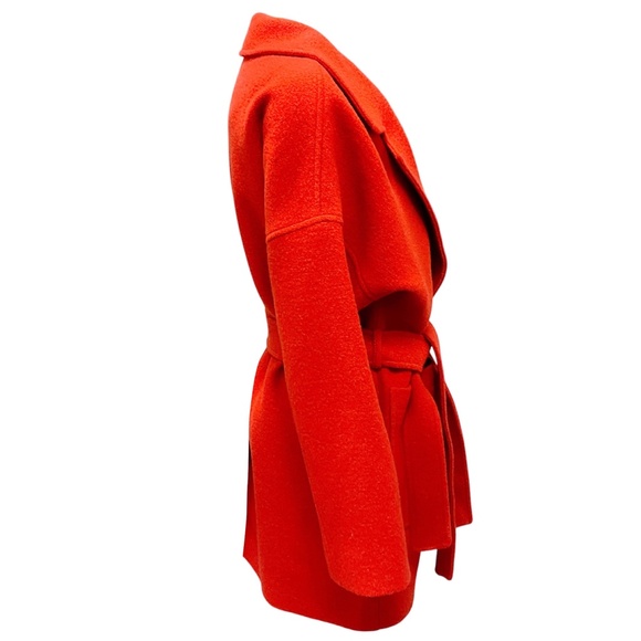 MALEJ TOMATO WOOL COAT WITH BELT - Picture 2 of 5